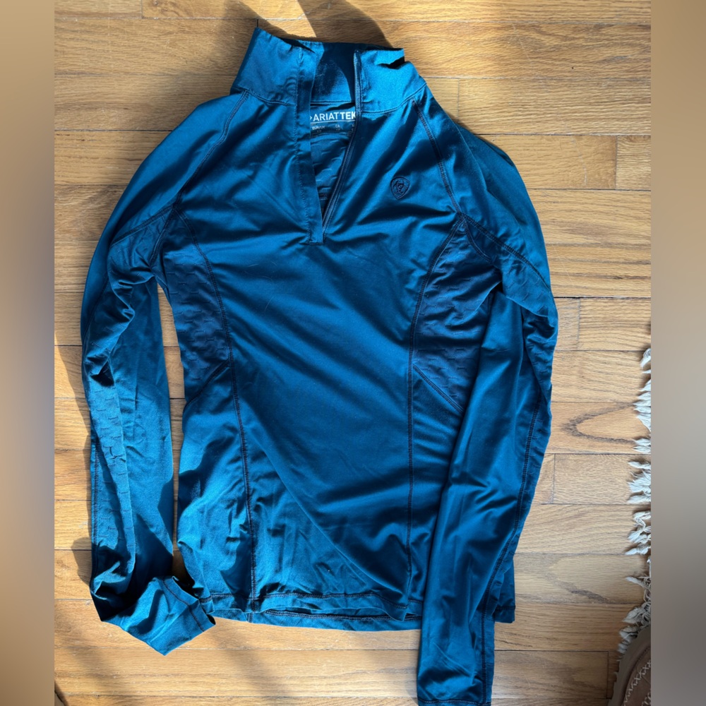 Ariat Lowell base layer 2.0 riding shirt XS Eurasian Teal